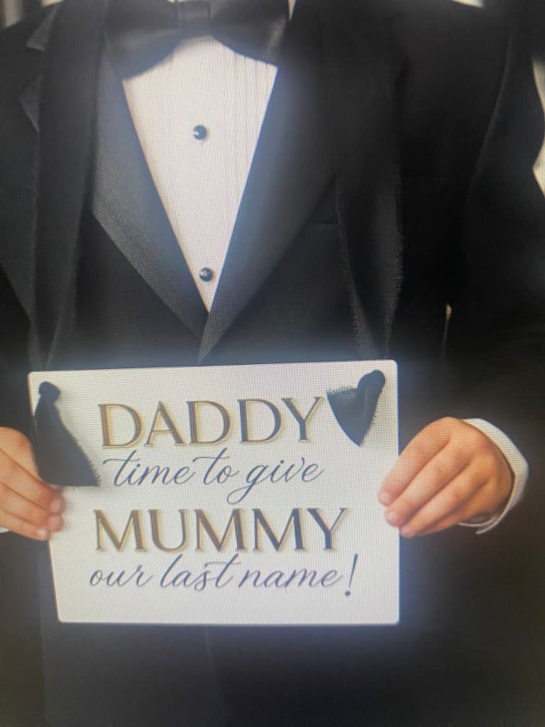 Page Boy Sign